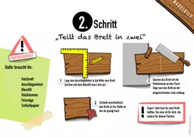 Vorschau - Mal- und Bastelvorlagen - Werken mit Holz - Nagelbild Anleitung (Motiv, Name) - Seite 2