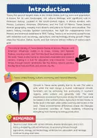 Vorschau - Arbeitsblätter - Texas: Geschichte, Kultur, Wirtschaft und Geografie - Seite 1