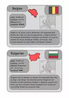 Vorschau - Präsentationen/Tafelbilder - Länder der EU 🇪🇺 - 27 Karteikarten - Seite 1