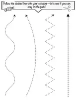 Aperçu - Feuilles d'exercices - Scissor Skills Practice Activity Workbook - Page 2