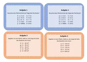 Vorschau - Arbeitsblätter - Spielesammlung zum Flächeninhalt - Seite 3