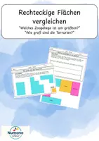 Vorschau - Arbeitsblätter - Flächen vergleichen: Welches Zoogehege ist das größte? - Deckblatt