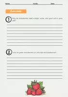 Vorschau - Arbeitsblätter - Strawberries: Growth, Nutrition, Uses, and Fun Facts - Seite 3