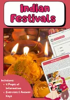 Vorschau - Arbeitsblätter - Indian Festival: Diwali – Traditions, Rituals, Culture - Deckblatt