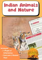 Vorschau - Arbeitsblätter - Indian Animals & Nature: Englischunterricht Klasse 8 - Deckblatt