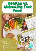 Vorschau - Arbeitsblätter - Fast Food Materialpaket Englischunterricht - Seite 1