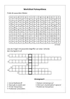 Vorschau - Arbeitsblätter - Fotosynthese Rätsel - Deckblatt