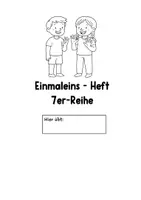 Vorschau - Arbeitsblätter - 7er- Reihe. Einmaleins- Übungsheft - Seite 1