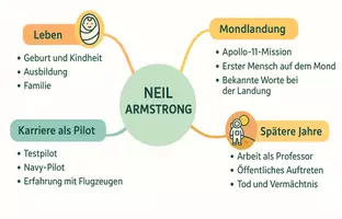 Vorschau - Arbeitsblätter - Arbeitsblätter zum Thema "Neil Armstrong" + Lösung & MP3 + Mindmap + Infografik - Seite 2
