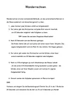 Vorschau - Arbeitsblätter - Wanderrechnen Addition und Subtraktion bis 20 - Seite 1