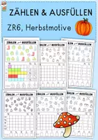 Vorschau - Arbeitsblätter - Zählen, anmalen und ausfüllen, Herbst, 5 Arbeitsblätter, ZR6 - Deckblatt