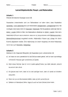 Vorschau - Arbeitsblätter - LK Haupt- und Nebensätze (inkl. Lösungen) - Deckblatt