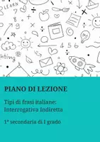 anteprima - Piani di lezione - Tipi di frasi italiane: Interrogativa Indiretta - Pagina di copertina