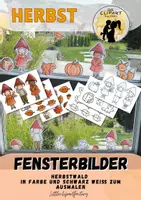Vorschau - Mal- und Bastelvorlagen - Herbst Fensterbilder mit Öltrick - Herbstdekoration - Deckblatt