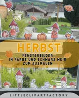 Vorschau - Mal- und Bastelvorlagen - Herbst Fensterbilder mit Öltrick - Herbstdekoration - Seite 1