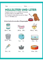 Vorschau - Arbeitsblätter - Arbeitsblatt Hohlmaße mit Beispielen - Deckblatt