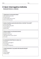 anteprima - Quiz - Interrogativa Diretta vs. Indiretta - Pagina 1