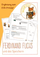 Vorschau - Arbeitsblätter - Ferdinand Fuchs und das Speichern - Deckblatt
