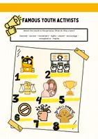 Vorschau - Arbeitsblätter - Famous Teen Activists - Deckblatt