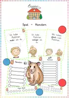 Vorschau - Spiele - Mengen & Zahlenverständnis: Lernspiel "Hamstern" (Kommunikation) - Mathe - Kl. 1/2 - Deckblatt