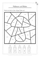 Vorschau - Arbeitsblätter - Rechnen und Malen Herbst Addition Zahlenraum 10 differenziert - Seite 2