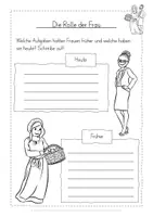 Vorschau - Arbeitsblätter - Früher und Heute Frau Arbeitsblatt kostenlos - Seite 2