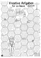 Vorschau - Arbeitsblätter - Kreative Aufgaben für zu Hause / Homeschooling - Deutsch - Seite 3