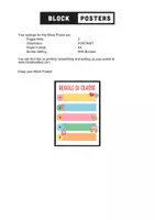 anteprima - Poster - Poster a colori delle regole di classe - Pagina di copertina