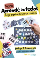 Vista previa - Juegos / Gamificación - Juego de Piano para Aprender las Teclas | Imprimible - Portada