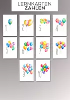 Vorschau - Merkblätter - Zahlenkarten 1–10 – Number Cards PDF - Deckblatt
