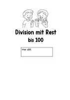 Vorschau - Stundenentwürfe - Division mit Rest bis 100. Übungsheft für Mathe- Profis - Seite 1
