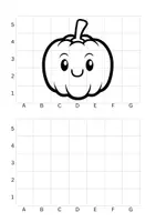 Vorschau - Arbeitsblätter - Rastertechnik Halloween - niedliche Motive - Zeichnen lernen - Seite 2