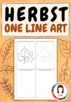 Vorschau - Stundenentwürfe - Materialpaket One Line Art Herbst - Seite 1
