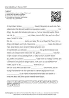 Vorschau - Arbeitsblätter - Arbeitsblätter zum Thema "Zeh" + Lösung & MP3 + - Deckblatt