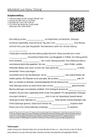 Vorschau - Arbeitsblätter - Lernposter + Arbeitsblätter zum Thema "Zeitung" + Lösung & Fragen & MP3 + Mindmap + Infografiken - Seite 1