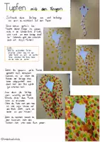 Vorschau - Mal- und Bastelvorlagen - Herbst-Tupf-Bilder 🍁 4 Vorlagen + Anleitung 🦔 - Seite 2
