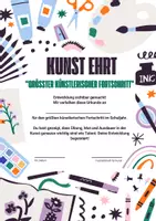 Vorschau - Poster - kreative Auszeichnungen für den Kunstunterricht - Seite 1