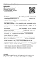 Vorschau - Arbeitsblätter - Lernposter + Arbeitsblätter zum Thema "Zucker" + Lösung & MP3 + Mindmap + Infografiken - Seite 1