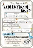 Vorschau - Fördermaterial/Inklusion - Materialpaket Mathe 1. Klasse Zahlenstrahl & Zahlenhäuser - Seite 1