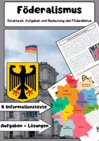Vorschau - Stundenentwürfe - Bund und Länder Materialpaket: Föderalismus, Verfassungsorgane und Gewaltenteilung - Seite 1
