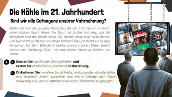 Vorschau - Arbeitsblätter - 6.(I) Platons Weg aus der Höhle - Erkenntnis des Guten und tugendhaftes Handeln - Seite 2