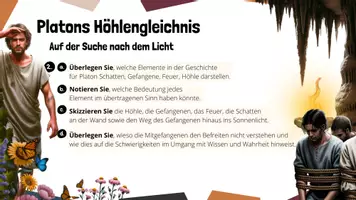 Vorschau - Arbeitsblätter - 6.(I) Platons Weg aus der Höhle - Erkenntnis des Guten und tugendhaftes Handeln - Seite 3
