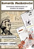 Vorschau - Arbeitsblätter - Romantik Musikepoche: Komponisten & Instrumente - Deckblatt