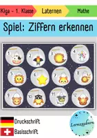 Vorschau - Spiele - Spiel: Ziffern erkennen (Laternen / Laternenumzug / St. Martin) - Seite 1