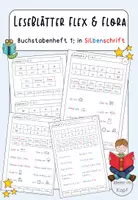 Vorschau - Arbeitsblätter - Materialpaket - Leseblätter Flex & Flora 1 - Buchstabenhefte 1-3 (Deutsche Version) - Seite 2