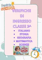 anteprima - Esercizi - PROVE DI INGRESSO ITALIANO, STORIA, GEOGRAFIA, MATEMATICA, SCIENZE, CLASSE TERZA (1) - Pagina di copertina