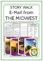 Vorschau - Arbeitsblätter - Story Walk - E-Mail from THE MIDWEST (3-fach differenziert) - Deckblatt