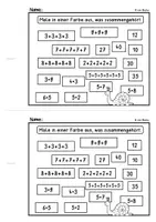 Vorschau - Arbeitsblätter - Einführung Malrechnen - Heft oder Lerntheke (Malaufgaben, Multiplikation) Schulschließung Schulmaterial - Seite 3
