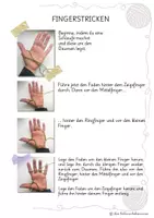 Vorschau - Mal- und Bastelvorlagen - Fingerstricken / Mit bebilderter Anleitung - Seite 2