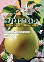 Vorschau - Arbeitsblätter - Präpositionen erkennen und verwenden - Deckblatt